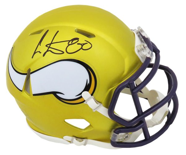 Cris Carter Autographed Signed Minnesota Vikings FLASH Riddell Speed Mini Helmet 