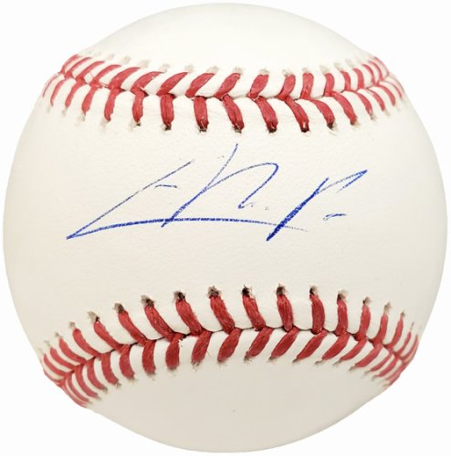 Cristian Pache Autographed Signed Official MLB Baseball Oakland A's Beckett 