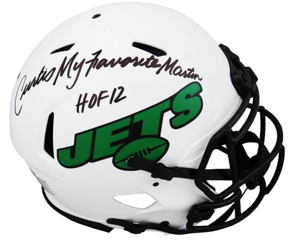 Curtis Martin Autographed Signed New York Jets Lunar Eclipse Riddell Authentic Speed Helmet w/HOF'12, My Favorite 