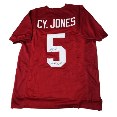 Cyrus Jones Autographed Signed Alabama Crimson Tide Jersey w/"2015 National Champs 