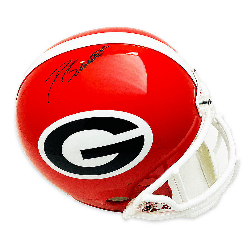 D'Andre Swift Autographed Signed University of Georiga Red Riddell Full Size Helmet-JSA 