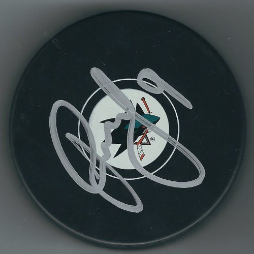 Dainius Zubrus Autographed Signed San Jose Sharks Hockey Puck - Autographs