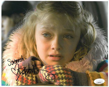 Dakota Fanning signed 2005 War of the Worlds 8x10 Photo Savannah- JSA ...