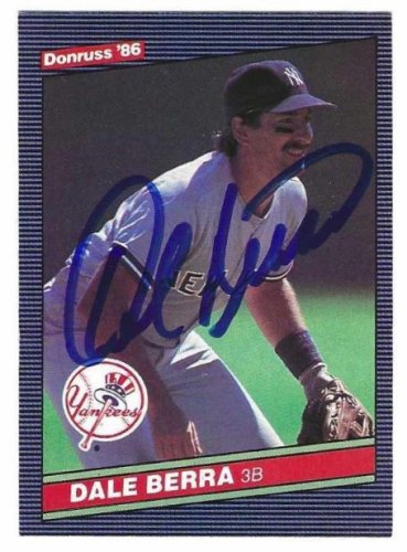 Dale Berra Autographed Signed New York Yankees 1986 Donruss Card - Autographs