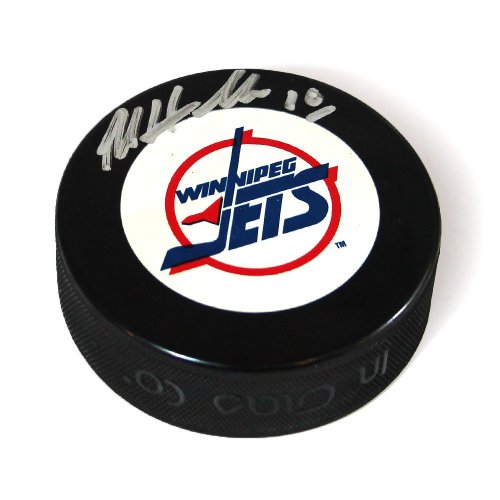 Dale Hawerchuk Winnipeg Jets Autographed Signed Hockey Puck (Thick Auto)