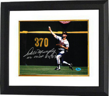 Dale Murphy Autographed Signed Atlanta Braves 8x10 Photo Custom Framing w/ NL MVP 82, 83 - JSA Hologram 