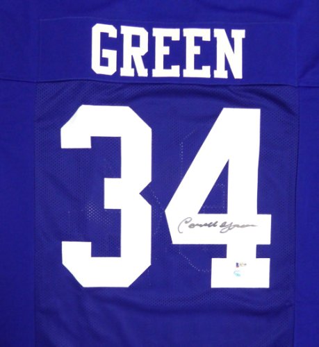 Dallas Cowboys Cornell Green Autographed Signed Blue Jersey Beckett Beckett 