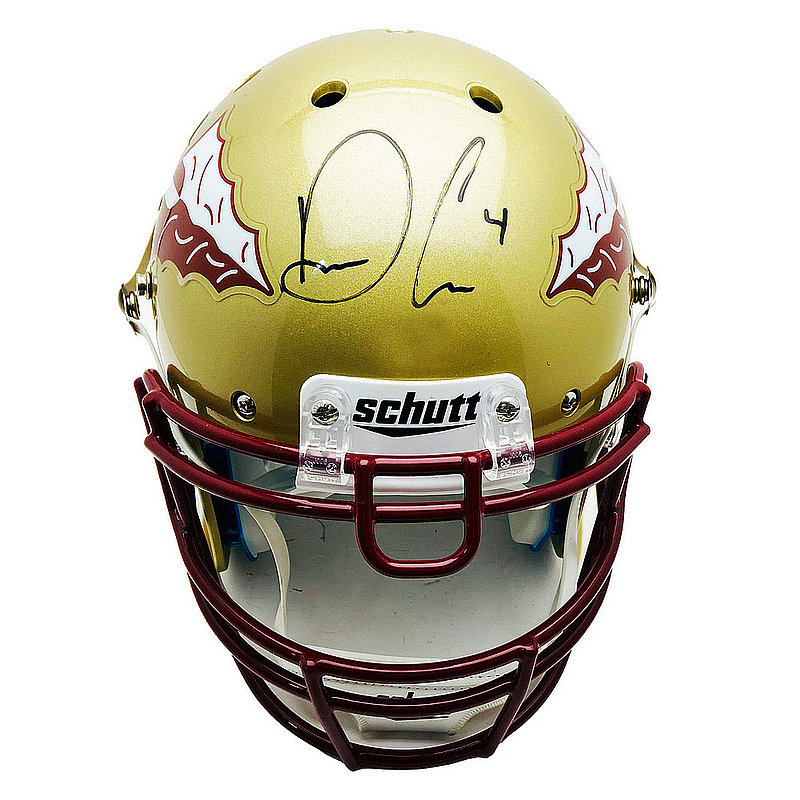 Dalvin Cook Autographed Signed FSU Gold Schutt Full Size Helmet - JSA 
