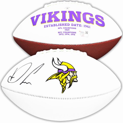 Dalvin Cook Autographed Signed Minnesota Vikings White Logo Football Fanatics Holo #218724 
