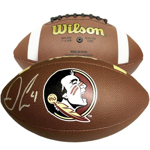 Dalvin Cook FSU Autographed Signed NCAA Logo Football - JSA Certified 