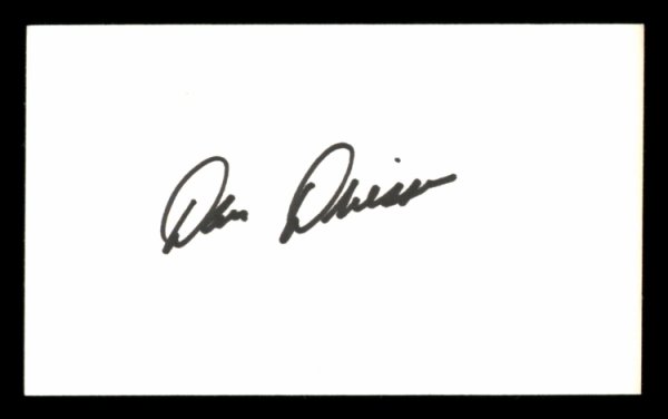 Dan Driessen Autographed 3X5 Index Card Cincinnati Reds #205384