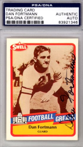 Dan Fortmann Autographed Signed 1989 Swell Card #25 Chicago Bears PSA/DNA 