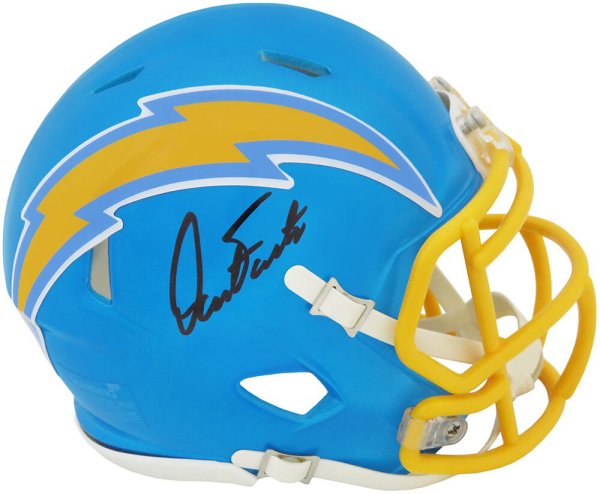 Dan Fouts Autographed Signed Chargers FLASH Riddell Speed Mini Helmet (In Black) 