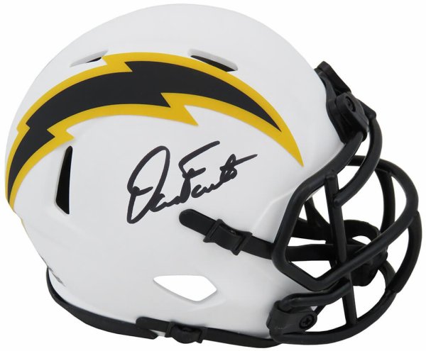 Dan Fouts Autographed Signed Chargers Lunar Eclipse Riddell Speed Mini Helmet 