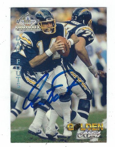 Dan Fouts Signed Chargers Navy Jersey Drop Back Action 16x20 Photo