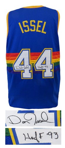 Dan Issel Autographed Signed Blue Throwback Custom Basketball Jersey w/HOF'93 