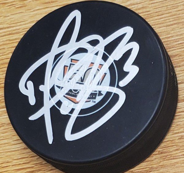 Dan Mcgillis Autographed Signed Philadelphia Flyers 50Th Anniversary Hockey Puck - Autographs
