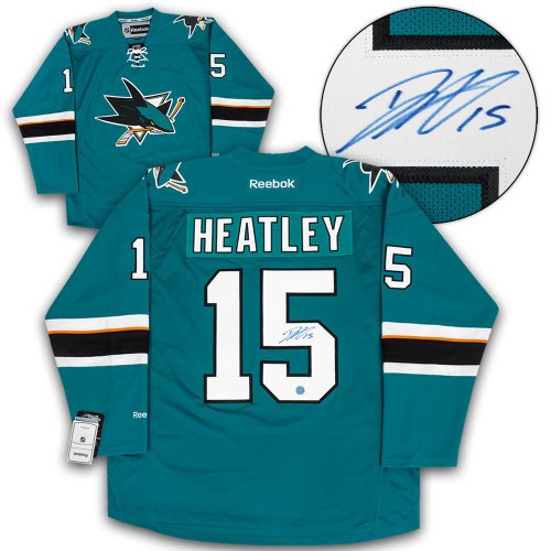 Dany Heatley San Jose Sharks Autographed Signed Reebok Jersey