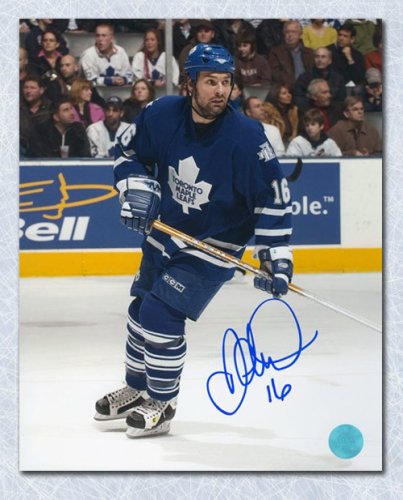 Darcy Tucker Autographed Signed Toronto Maple Leafs Action 8x10 Photo
