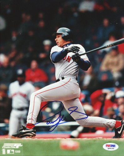 Darren Lewis Autographed 8X10 Photo Boston Red Sox PSA/DNA