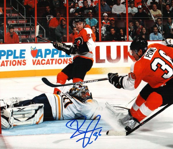 Darroll Powe Autographed Signed 8X10 Philadelphia Flyers Photo - Autographs