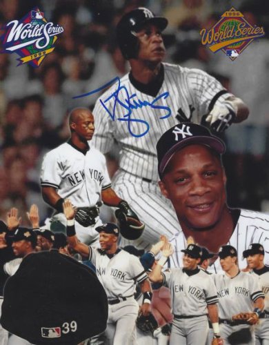 Darryl Strawberry Signed New York Yankees 31x35 Custom Framed