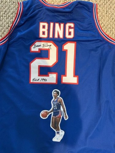 Dave Bing Autographed Signed Detroit Pistons Custom Jersey With JSA Holo - Autographs