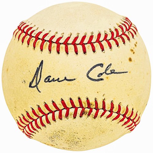 Dave Cole Autographed Signed Official Al Baseball Boston Braves Vintage Signature Beckett Beckett Qr #Bh039023 