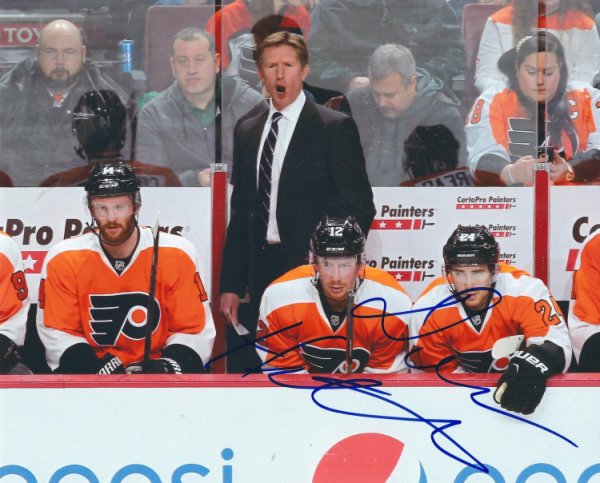 Dave Hakstol Autographed Signed 8X10 Philadelphia Flyers Photo - Autographs