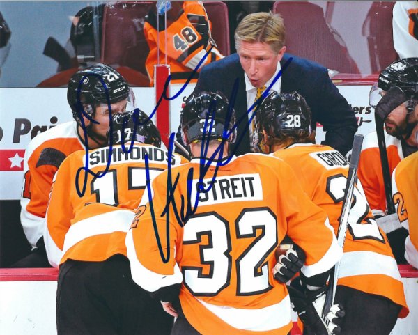 Dave Hakstol Autographed Signed 8X10 Philadelphia Flyers Photo - Autographs