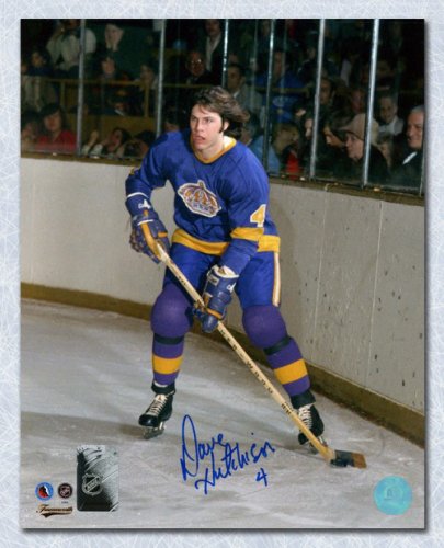 Dave Hutchison Autographed Signed Los Angeles Kings Stickhandling 8x10 Photo
