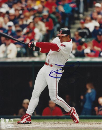 Dave Justice Autographed Signed 8X10 Cleveland Indians Photo - Autographs