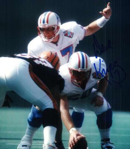Dave Krieg Autographed Signed Houston Oilers Photo - Autographs