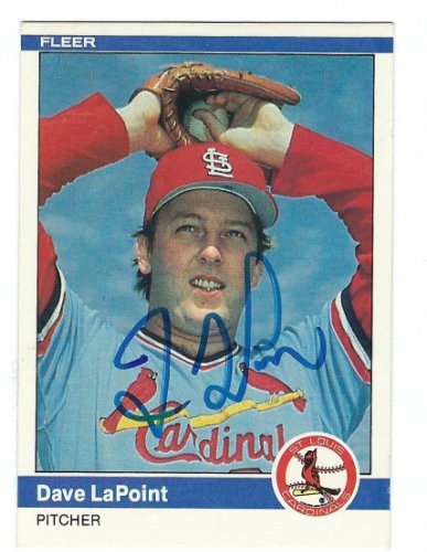 Dave Lapoint Autographed Signed 1984 Fleer Card - Autographs