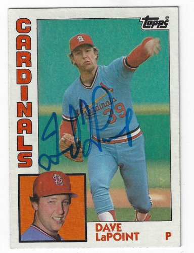 Dave Lapoint Autographed Signed 1984 Topps Card - Autographs