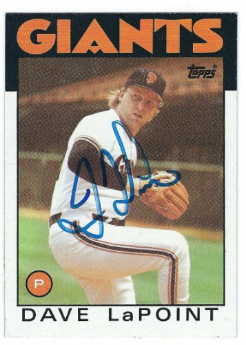 Dave Lapoint Autographed Signed 1986 Topps Card - Autographs