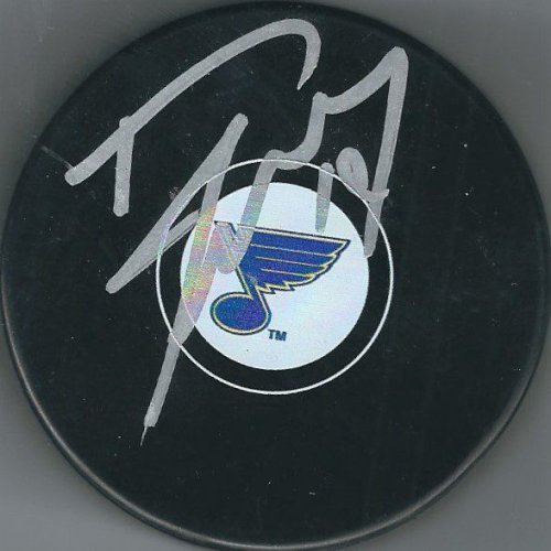 Dave Lowry Autographed Signed St. Louis Blues Hockey Puck - Autographs