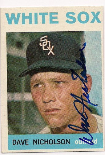Dave Nicholson Autographed Signed 1964 Topps Card - Autographs