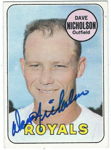 Dave Nicholson Autographed Signed 1969 Topps Card - Autographs
