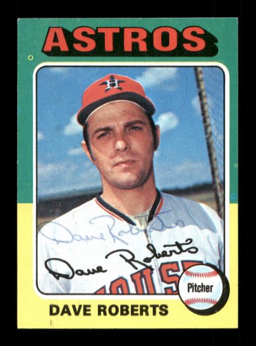 Dave Roberts Autographed 1975 Topps Card #301 Houston Astros #168432