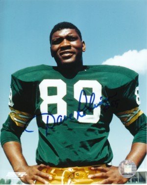 Dave Robinson Autographed Signed Green Bay Packers 8x10 Photo- minor ding (2013 Hall of Fame) 
