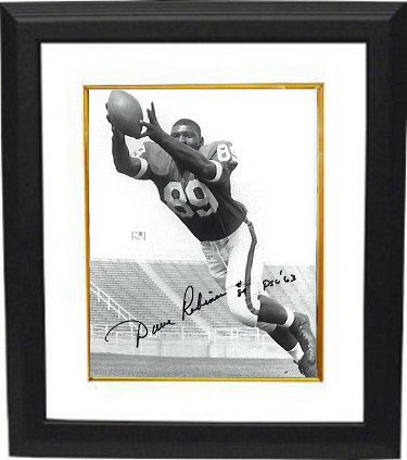 Dave Robinson Autographed Signed Penn State Nittany Lions Vintage B&W 8x10 Photo Custom Framing #89 PSU '63 