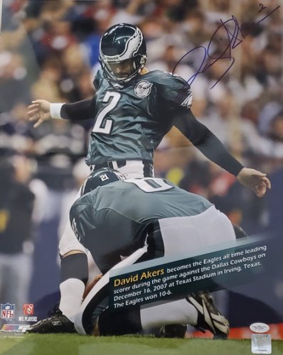 David Akers Autographed Signed Philadelphia Eagles 16X20 Photo - JSA - Autographs