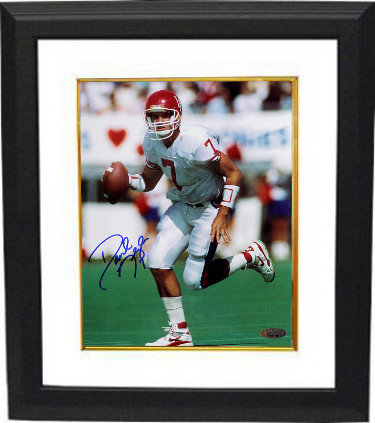 David Klingler Autographed Signed Houston Cougars 8x10 Photo Custom Framing #7- Tri-Star Hologram (white jersey) 