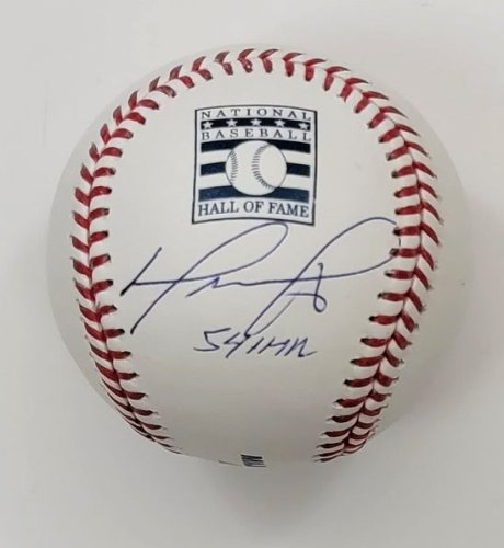 David Ortiz Autographed Signed Boston Red Sox Hall Of Fame Baseball W/ 541 Hr Beckett Witnessed 