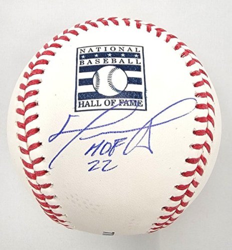 David Ortiz Autographed Signed Boston Red Sox Hall Of Fame Baseball W/ HOF 22 Beckett Witnessed 