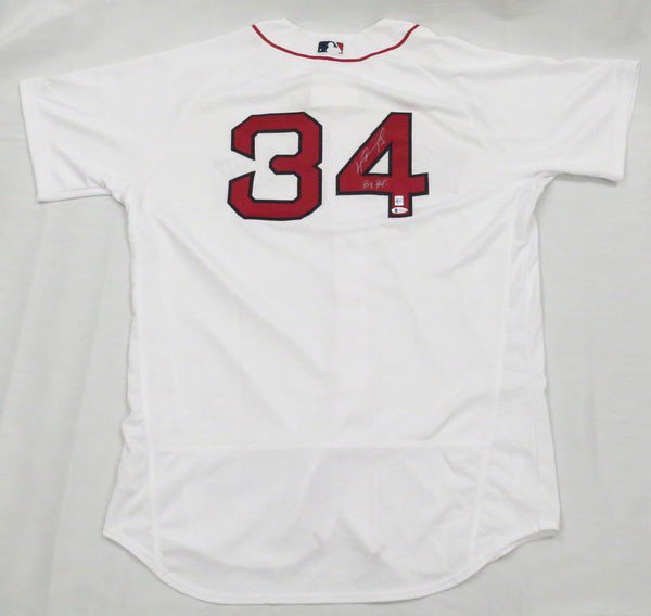 David Ortiz Autographed Signed Boston Red Sox Majestic White Authentic Jersey W/Big Papi Beckett Witnessed 