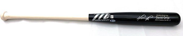 David Ortiz Autographed Signed Boston Red Sox Marucci Game Model Bat Beckett Witnessed 