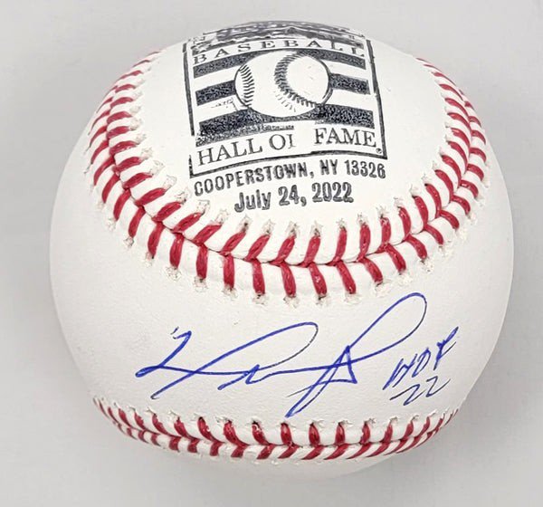 David Ortiz Autographed Signed Boston Red Sox MLB Baseball W/ HOF 22 Stamp And Induction Day Postmark Beckett Witnessed 