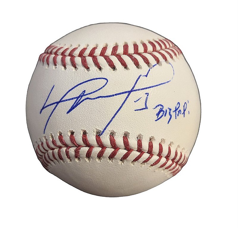 David Ortiz Boston Red Sox Autographed Baseball with HOF 22 Inscription
